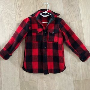 Woolrich buffalo-plaid wool shacket (XS)